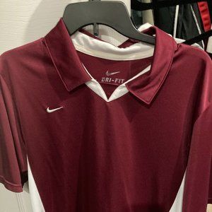 vintage men's nike tennis, activewear shirt red size L